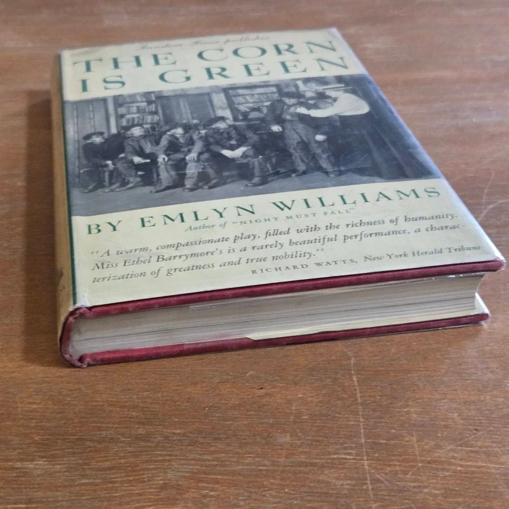 Random House The Corn Is Green Play Emlyn Williams First Printing Hardcover Book